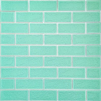Панель стінова 3D NEW CULTURAL WALL 70*70cm*5mm GREEN+SILVER (D) SW-00001803