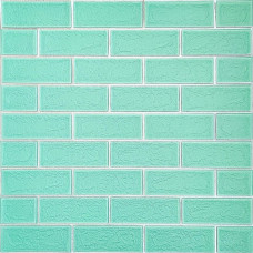 Панель стінова 3D NEW CULTURAL WALL 70*70cm*5mm GREEN+SILVER (D) SW-00001803