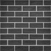 Панель стінова 3D NEW CULTURAL WALL 70*70cm*5mm BLACK+WHITE (D) SW-00001503